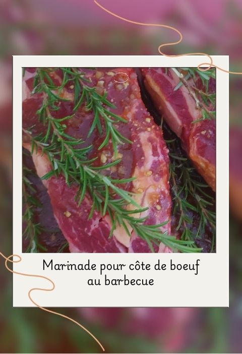 Marinade pour côte de bœuf au barbecue