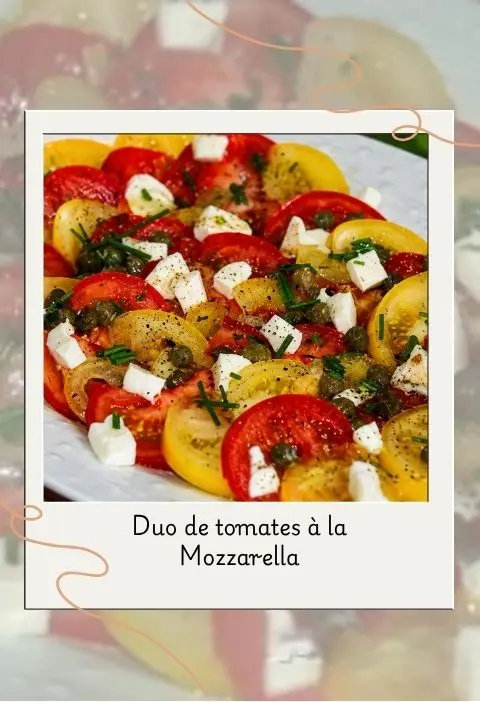 Duo de tomates à la mozzarella