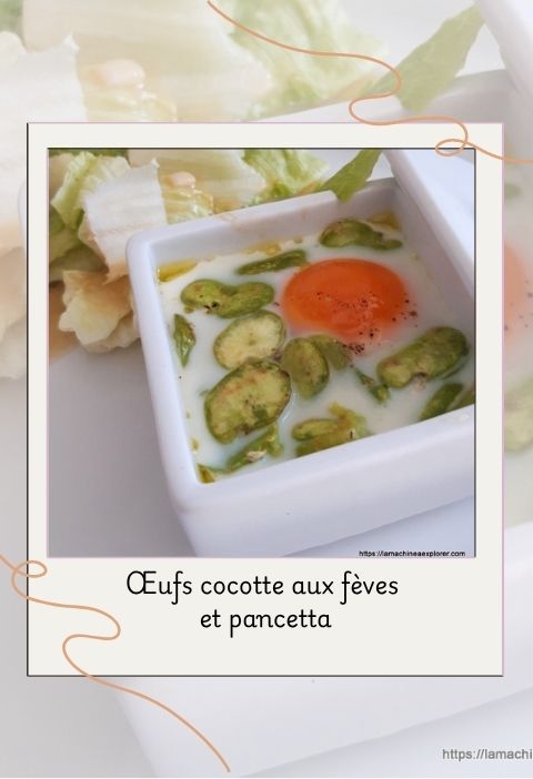 Œufs cocotte aux fèves