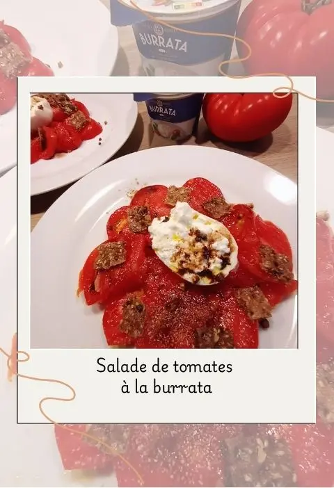 Salade de tomates Burrata