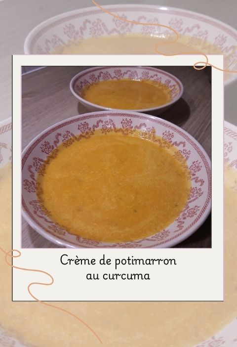 Crème de potimarron au curcuma