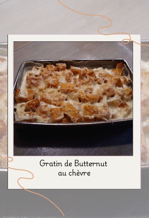 Gratin de Butternut au chèvre