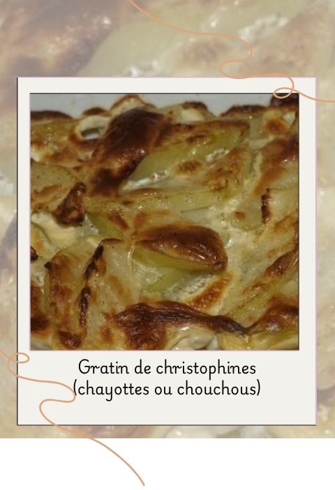 Gratin de christophines (chayottes ou chouchous)