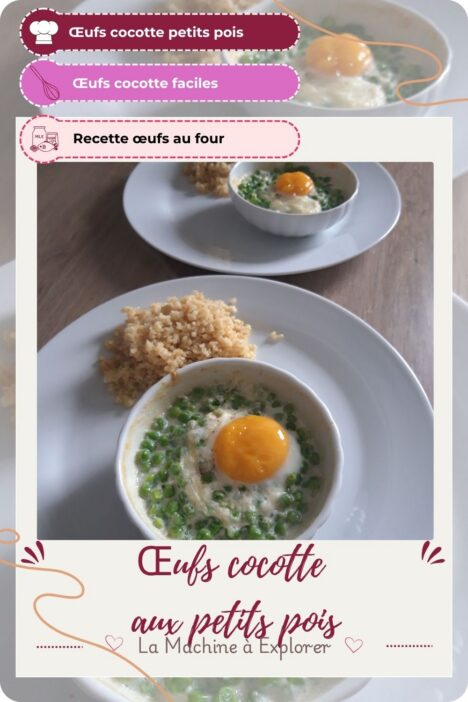 Œufs cocotte aux petits pois