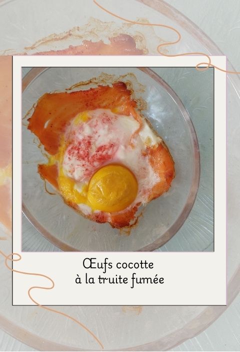 Œufs cocotte à la truite fumée