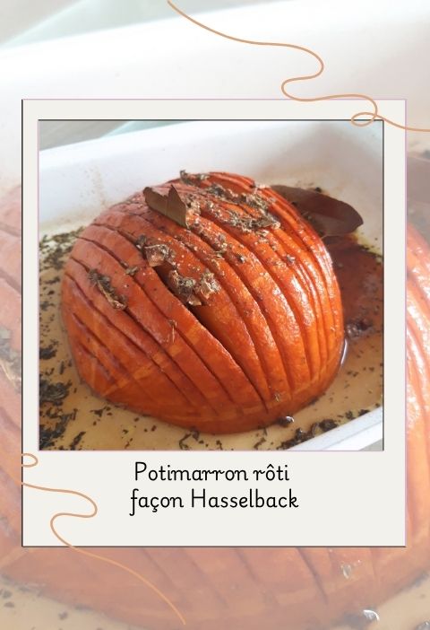 Potimarron rôti façon Hasselback