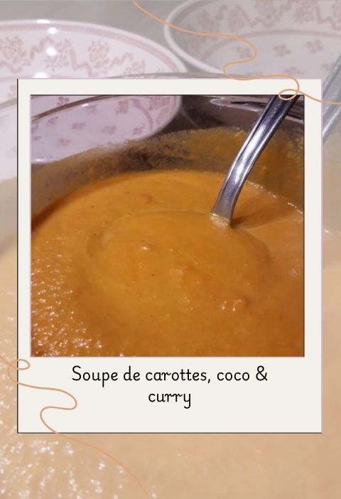 Soupe de carottes coco curry