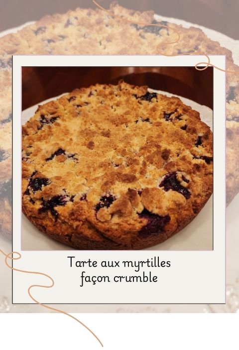 Tarte myrtilles façon crumble Tarte aux myrtilles façon crumble