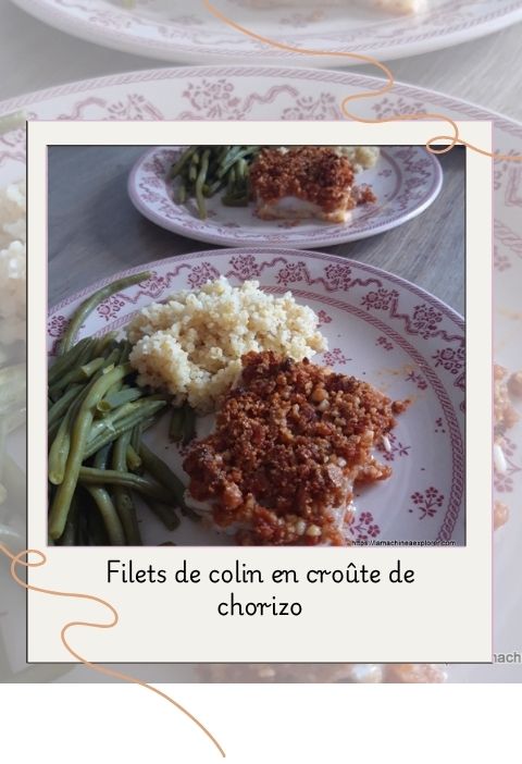 filet de colin en croûte de chorizo (