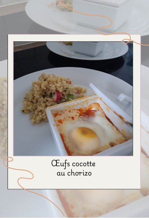 œuf cocotte au chorizo