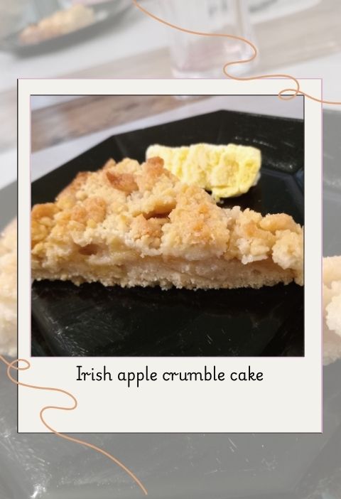 Irish apple crumble cake