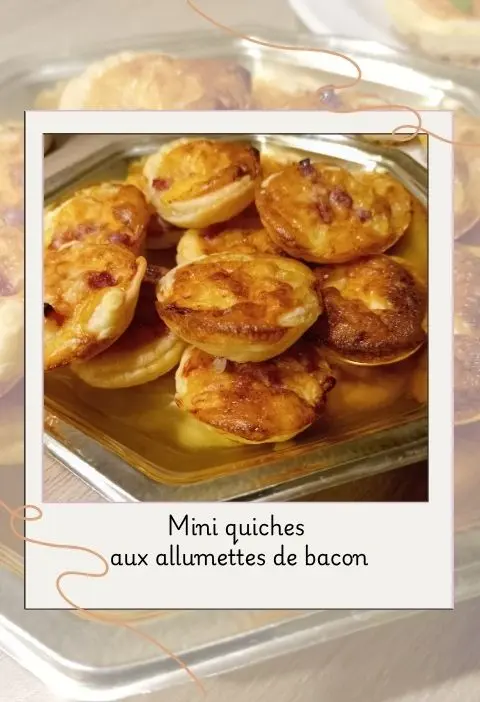 Mini quiches au bacon