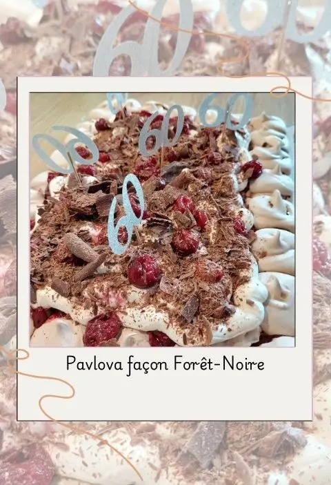 Pavlova façon fôret noire