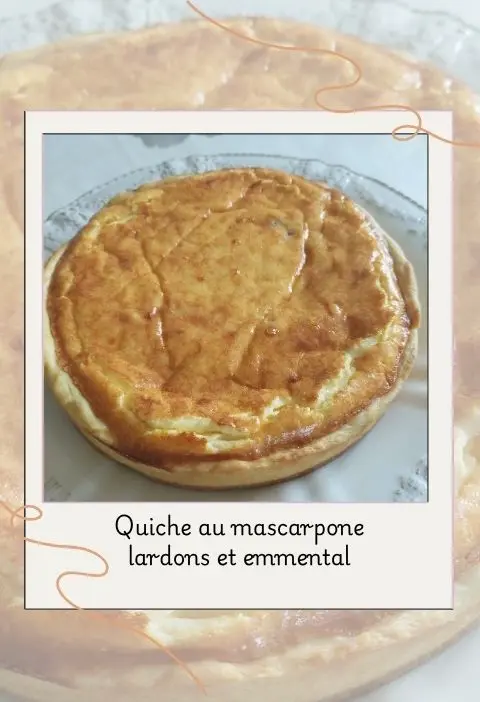 Quiche au mascarpone