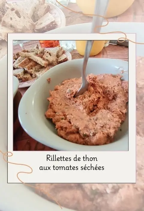 Rillettes de thon aux tomates séchées