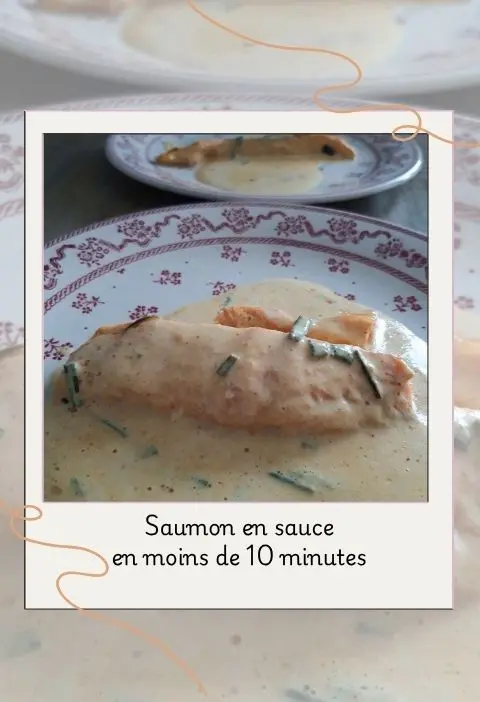 Saumon en sauce moins de 10 minutes