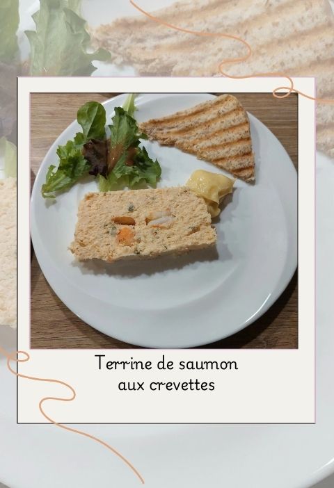 Terrine de saumon et crevettes