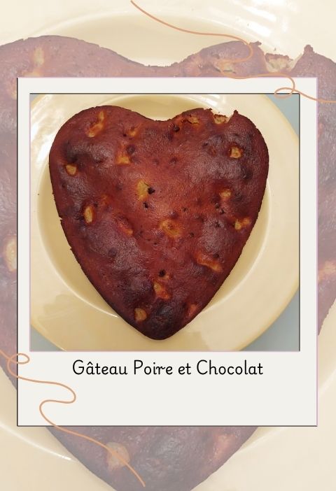 gâteau poire chocolat (1) Gâteau à la poire et au chocolat